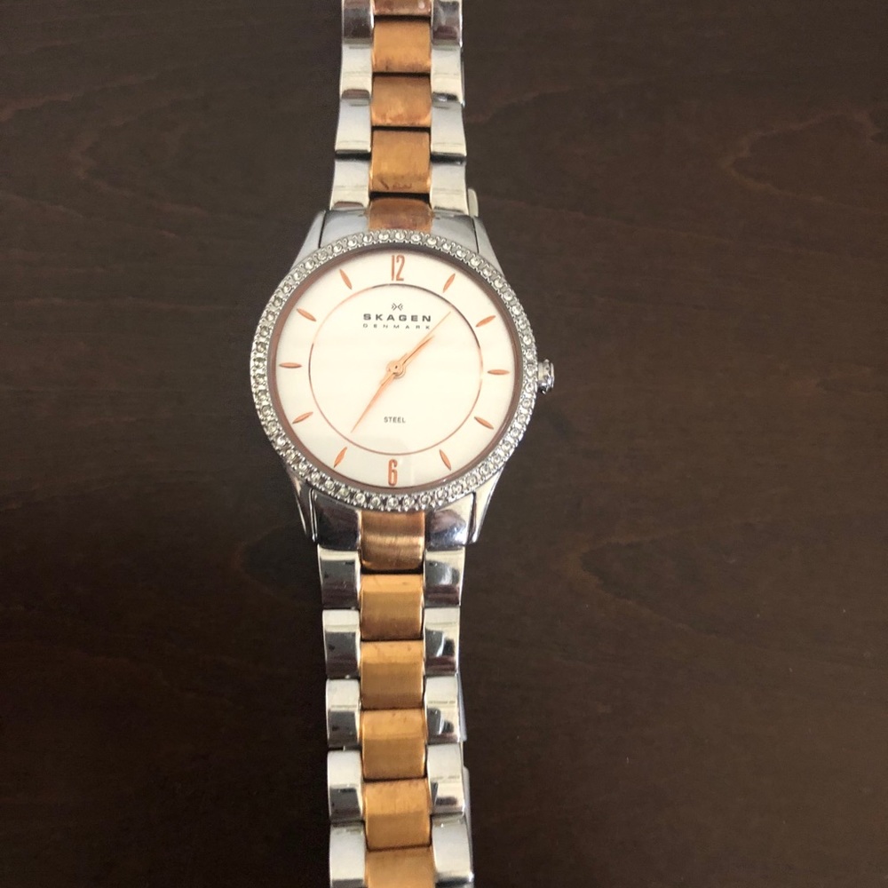 Skagen watch with crystals